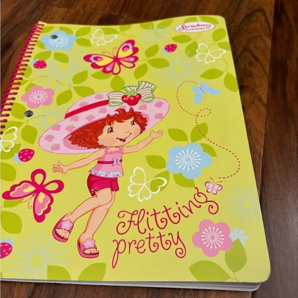 Strawberry Shortcake y2k 2006 lined paper spiral notebook unused